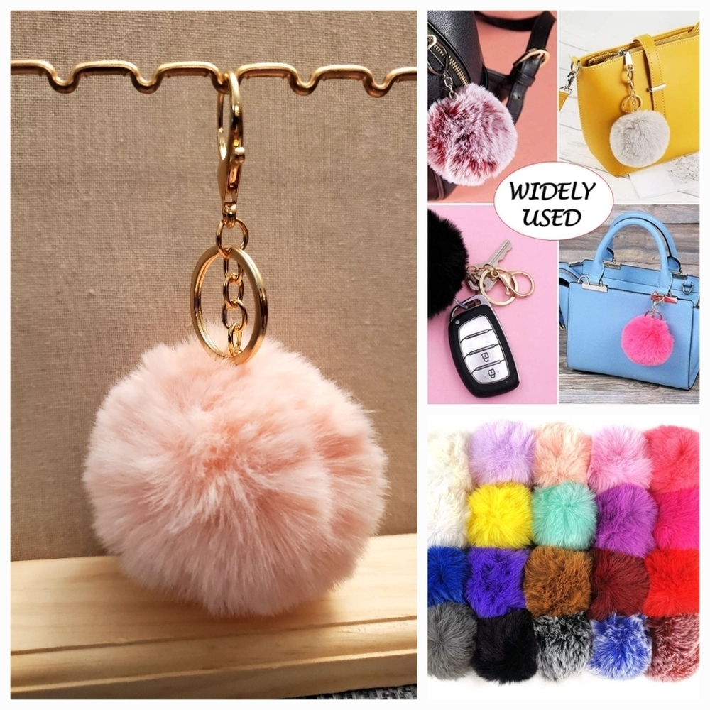Cute Fashion Faux-Fur Puff Ball